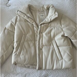 Abercrombie Vegan Leather Puffer